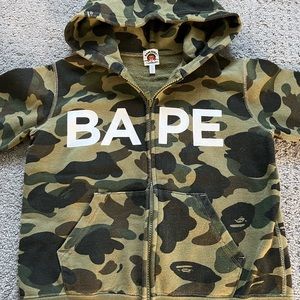 BAPE Camo hoodie size 130
